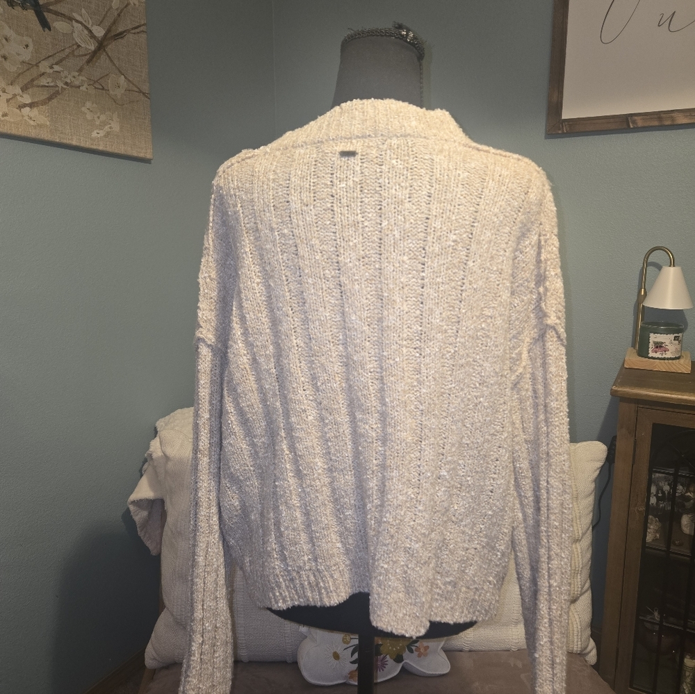 Women's Oneal Cream Button-Up  Cardigan - Picture 3 of 4